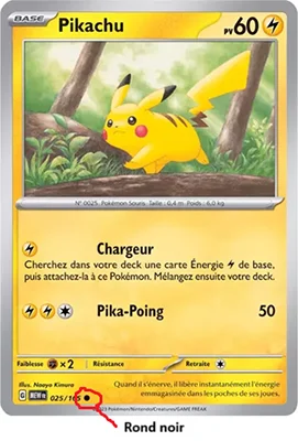 Carte commune - détail de la carte Pokémon