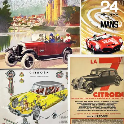 Les affiches publicitaires pour l'automobile sont également très cotées. 24h du Mans, affiche pour un véhicule ou pour une marque. Estimations gratuites par nos experts.