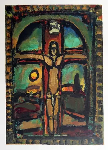 Georges ROUAULT - Crucifixion - Bois