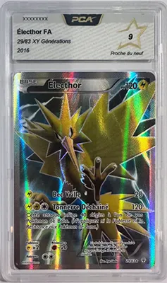 Carte Pokémon gradée par la société PCA