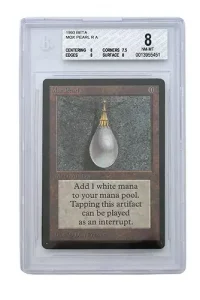 MAGIC THE GATHERING© Mox Pearl Édition Beta (1993). État : carte gradée BGS 8.