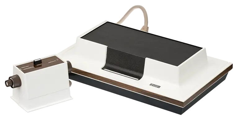 La Magnavox Odyssey est une console de jeux vidéo de la première génération commercialisée par Magnavox en septembre 1972 aux États-Unis, puis en 1973 dans le reste du monde.
