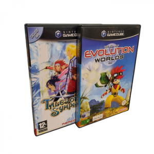 GAMECUBE - NINTENDO - Lot de 2 jeux : Tales of Symphonia - Revolution Worlds - Comprend boites - notices - jeux