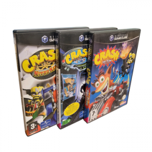 GAMECUBE - NINTENDO - Lot de 3 jeux : Crash Nitro Kart - Crash Bandicoot La vengeance de Cortex - Crash Tag Team Racing - Comprend boites - 3 notices - CD