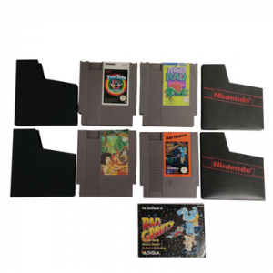 NES - NINTENDO - Lot de 4 jeux comprenant : Le livre de la jungle, Tiny Toon, Totally Rad, et Rad Gravity - Avec fourreau + un avec notice