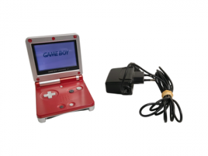 Nintendo - Game Boy Advance SP - Console portable coloris rouge - Test d'allumage effectué avec succès. Avec cordon d'alimentation.