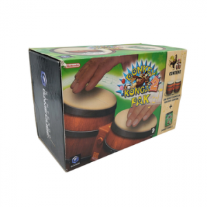 Nintendo - GameCube - Donkey Konga 2 Pak Avec jeu (Version PAL), , manette Bongo DK, cales en carton, boîte.