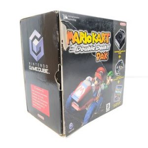 Nintendo - GameCube - Jeu : Mariokart Double Dash!! PAK (Sans console). Avec notices + 1 manette + prise péritel + cordon d’alimentation de Gamecube + cale en carton + boîte. Version du jeu PAL.