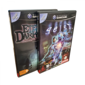 Nintendo - GameCube - Lot de 2 jeux : Geist, Eternal Darkness Sanity's Requiem. Avec notices, boîtes. Version des jeux PAL.