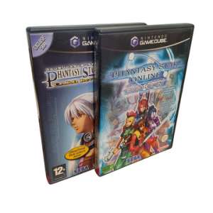 Nintendo - GameCube - Lot de 2 jeux : Phantasy Star Online Episode I & II, Phantasy Star Online III. Avec notices, boîtes. Version des jeux PAL.