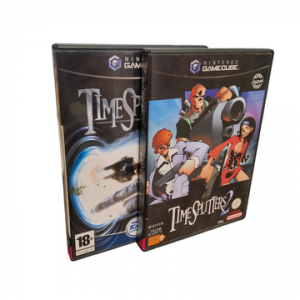 Nintendo - GameCube - Lot de 2 jeux : Time Splitters 2, Time Splitters Future Perfect. Avec notices, boîtes. Version des jeux PAL.
