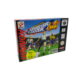Nintendo - N64 - Jeu : International superstar soccer 64. Avec boîte, notice, crystal box. Version du jeu PAL.