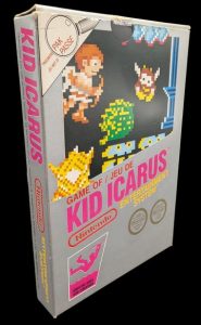 Nintendo - Nes - Jeu Kid Icarus. Avec boîte, fourreau, notice (notes inscrites sur le recto), cale en polystyrène. Version du jeu FRA.