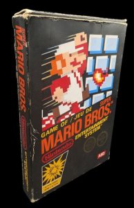 Nintendo - Nes - Jeu Super Marios Bros. Avec boîte, fourreau, notice, cale en polystyrène. Version du jeu FRA. Mention ASD (Première distribution française).