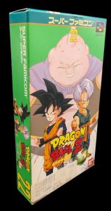 Nintendo - Super Famicom - Jeu Dragon Ball Z. Avec boîte, notice, cale en plastique. Version du jeu en japonais.