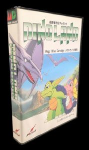 Sega - Mega Drive - Jeu Dinoland. Avec boîte, cartouche, notice. Version du jeu en japonais.