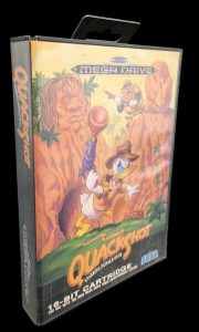 Sega - Mega Drive - Jeu Quackshot. Avec boîte, cartouche, notice. Version du jeu PAL.