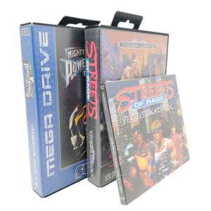 Sega - Mega Drive - Lot de 2 jeux + 1 CD audio : POWER RANGERS THE MOVIE, STREET OF RAGE & CD STREET OF RAGE. Avec notices, boîtes. CD Neuf, sous blister.
