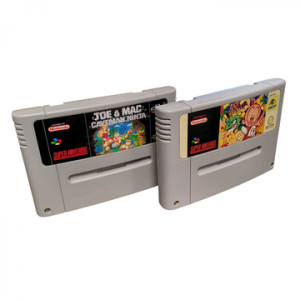 SUPER NES - NINTENDO - Lot de 2 jeux : Joe & Mac Caveman Ninja + Super B.c.kid