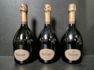 3 bouteilles de champagne Ruinart R de Ruinart Brut