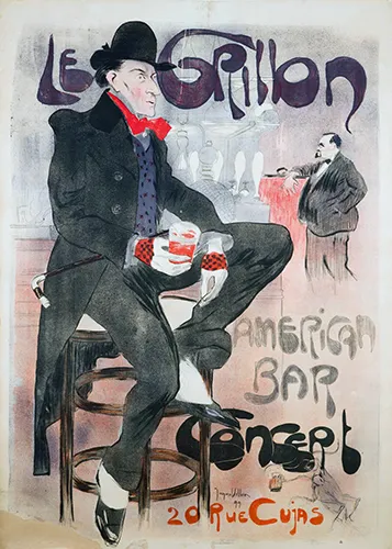 Jacques VILLON (Gaston Duchamp, 1875-1963) Le Grillon, 1899 Chromolithographie. Entoilée