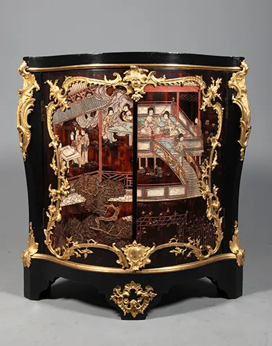 Bernard II van Risenburgh (ca. 1696–ca. 1767) - Meuble angle Laque