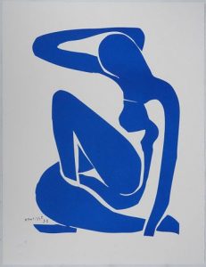 Henri Matisse (1869-1954) (d'après) Nu bleu III Lithographie en bleu Signée dans la planche Justifiée HC Sur vélin Arches 65 x 50 cm Tirage a 250 exemplaires plus quelques épreuves HC Excellent état Expédition obligatoire, jusqu'à 5 Lithographies dans votre colis pour 14,76€ TTC en France Métropolitaine, et 29,64€ TTC pour l'Europe