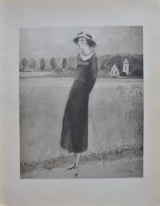 Kees VAN DONGEN (1877-1968) Elégante à la campagne, 1925 Héliogravure d'après un dessin Signée dans la planche Sur papier, 25,5 x 19 cm environ Une seconde héliogravure figure au verso (voir photos 3 et 4) Très bon état INFORMATION : édition Floury de 1925 édité à 2000 exemplaires, il ne s'agit pas d'une reproduction moderne Excellent état Expédition obligatoire, jusqu'à 5 Lithographies dans votre colis pour 14,76€ TTC en France Métropolitaine, et 29,64€ TTC pour l'Europe