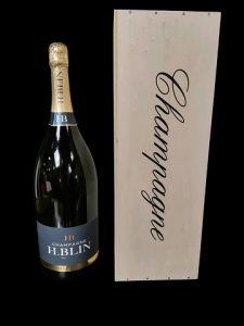 Mathusalem de champagne H.Blin Brut Tradition, dans sa caisse en bois