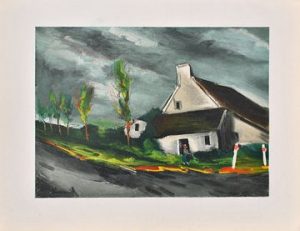 Maurice DE VLAMINCK (1876-1958) Beaumont sur Sarthe, 1958 Lithographie (atelier Mourlot) Signée dans la planche Sur vélin 24 x 31 cm environ Il s'agit bien de l'édition originale, pas d'une réimpression moderne ! Excellent état Expédition obligatoire, jusqu'à 5 Lithographies dans votre colis pour 14,76€ TTC en France Métropolitaine, et 29,64€ TTC pour l'Europe