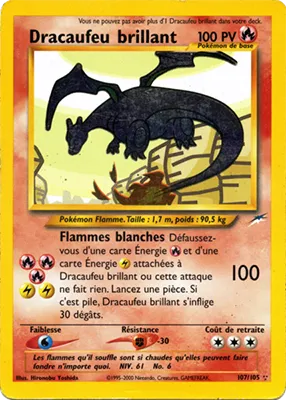 Carte Neo Destiny (107) Dracaufeu Brillant