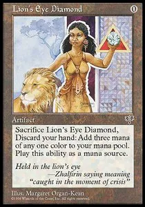 Diamant de l'oeil du lion Mirage - Lion's Eye Diamond - Vendez aux enchères avec Pastor Maison de Ventes vos cartes Magic