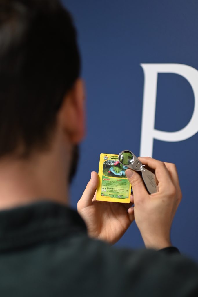 Estimation d'une carte pokemon par un commissaire priseur