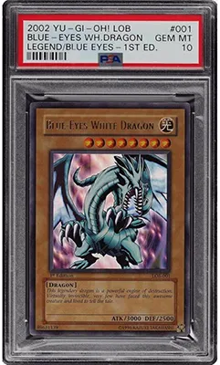 Blue-Eyes White Dragon LOB-001 1st Edition