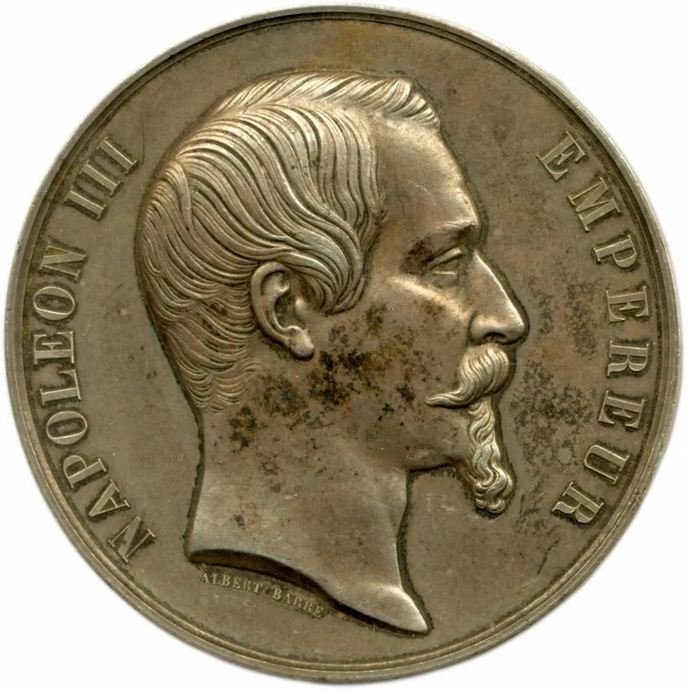 Médaille en argent de Napoléon 3 avers